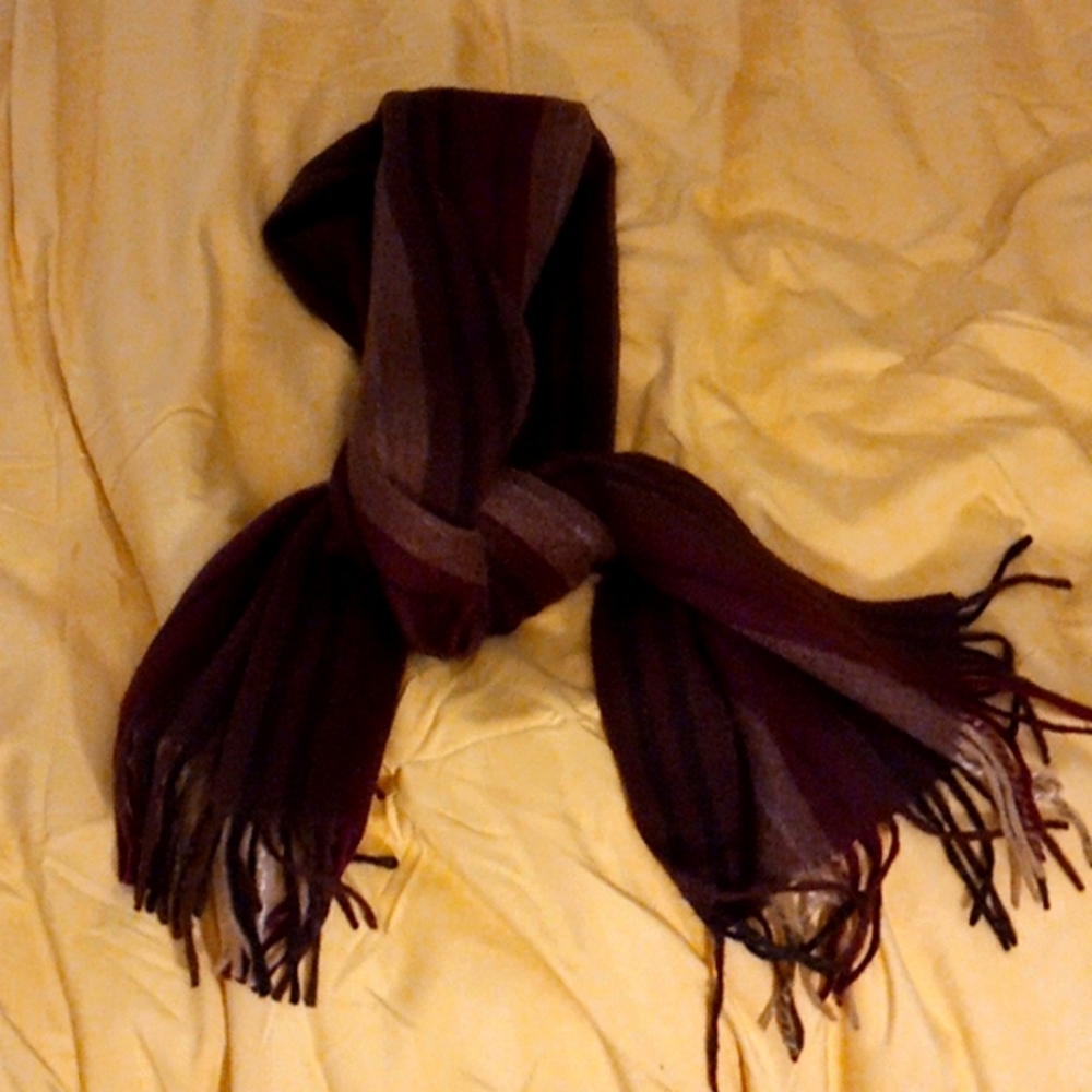 Fashion night elegant scarf in brown and naroon